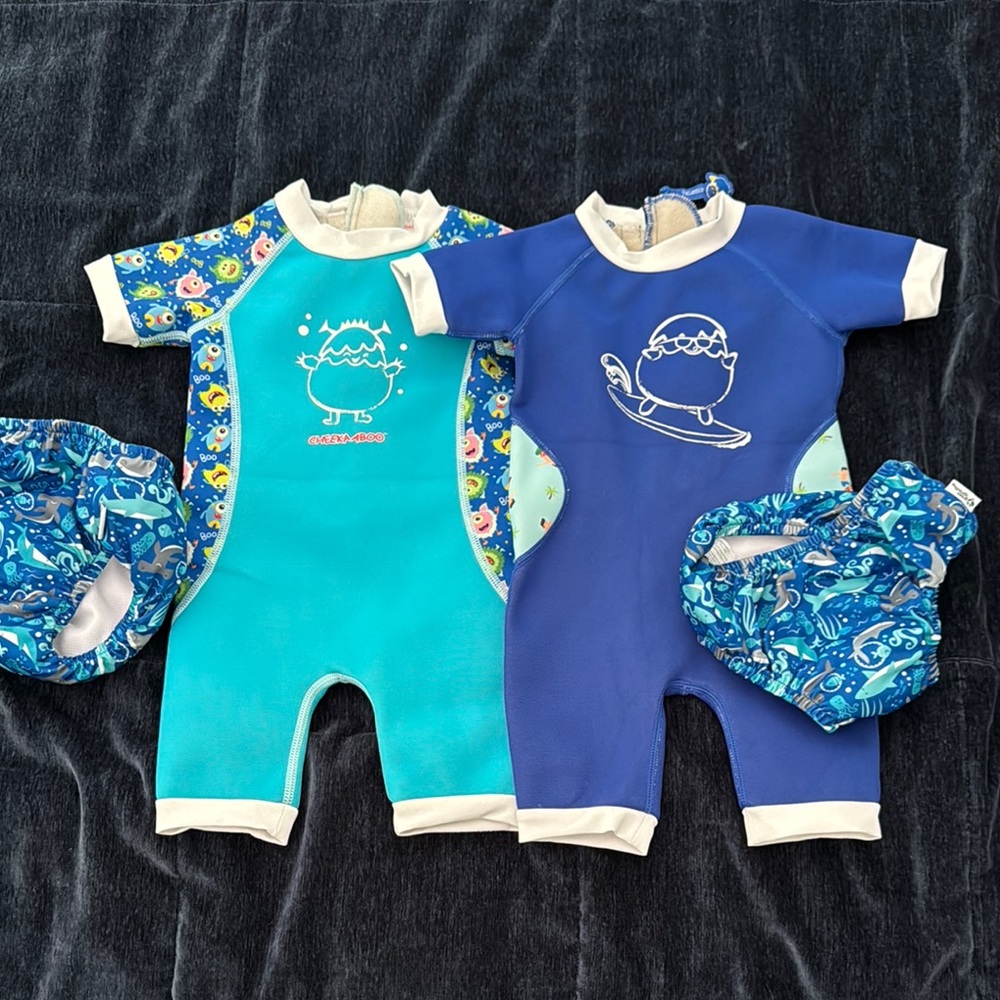 Cheekaaboo Warmiebabes Baby Toddler Swimsuit, Quick-Dry Thermal UPF50+ Neoprene
